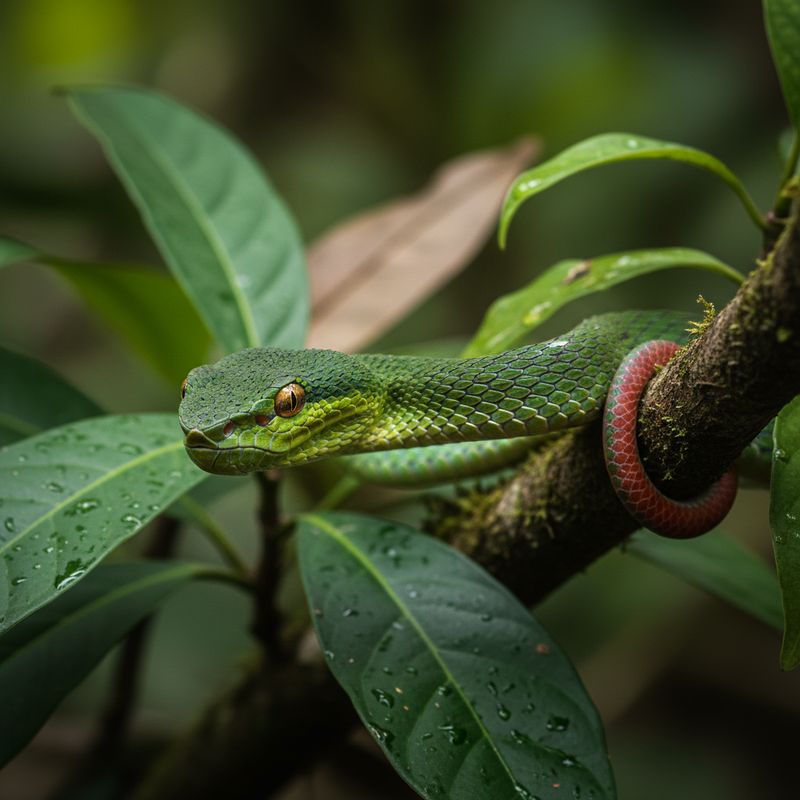 Đặc điểm nhận dạng: Cách phân biệt rắn lục đuôi đỏ và các loại rắn xanh