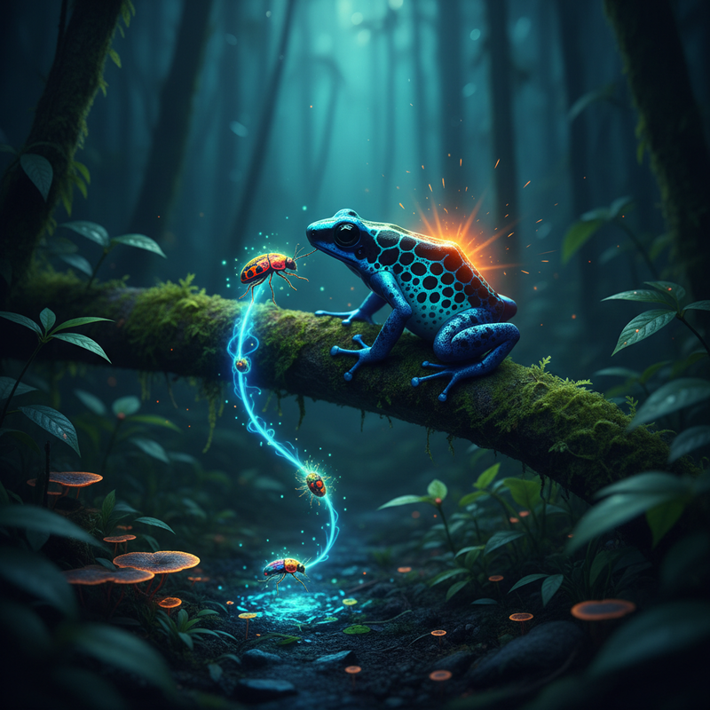 Cơ Chế Độc Tố Batrachotoxin: Khi Chế Độ Ăn Trở Thành Vũ Khí