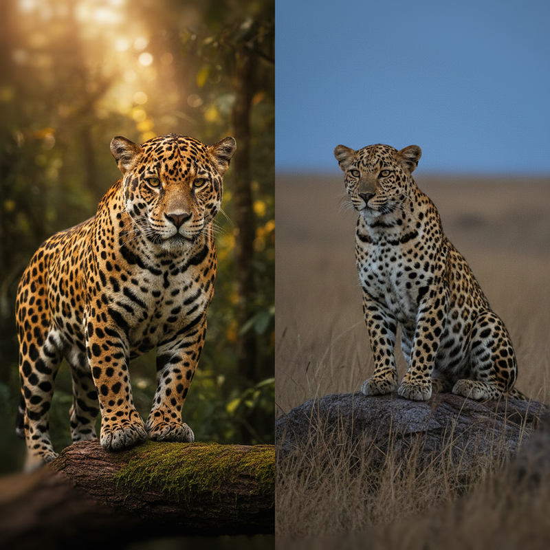 Đặc điểm giải phẫu học và cách phân biệt báo đốm Mỹ với báo hoa mai