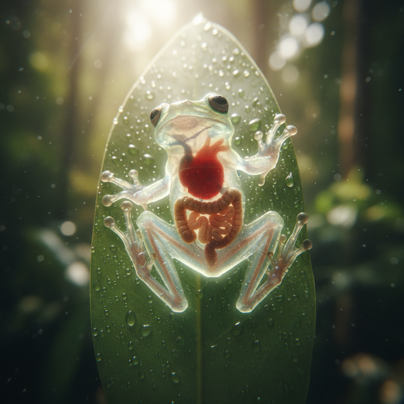 Giải mã cấu tạo cơ thể: Tại sao ếch thủy tinh lại có lớp da trong suốt?