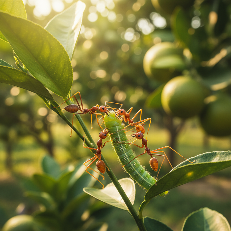 Vai trò thiên địch của kiến vàng trong kiểm soát sâu bệnh bền vững