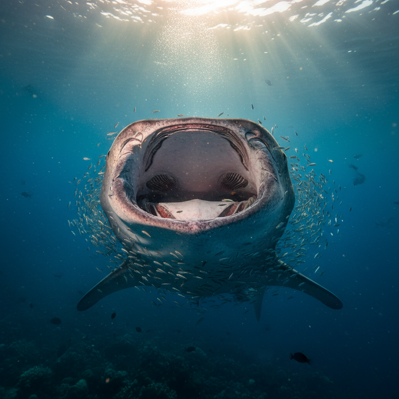 Cơ chế lọc thức ăn và chế độ dinh dưỡng của cá nhám voi