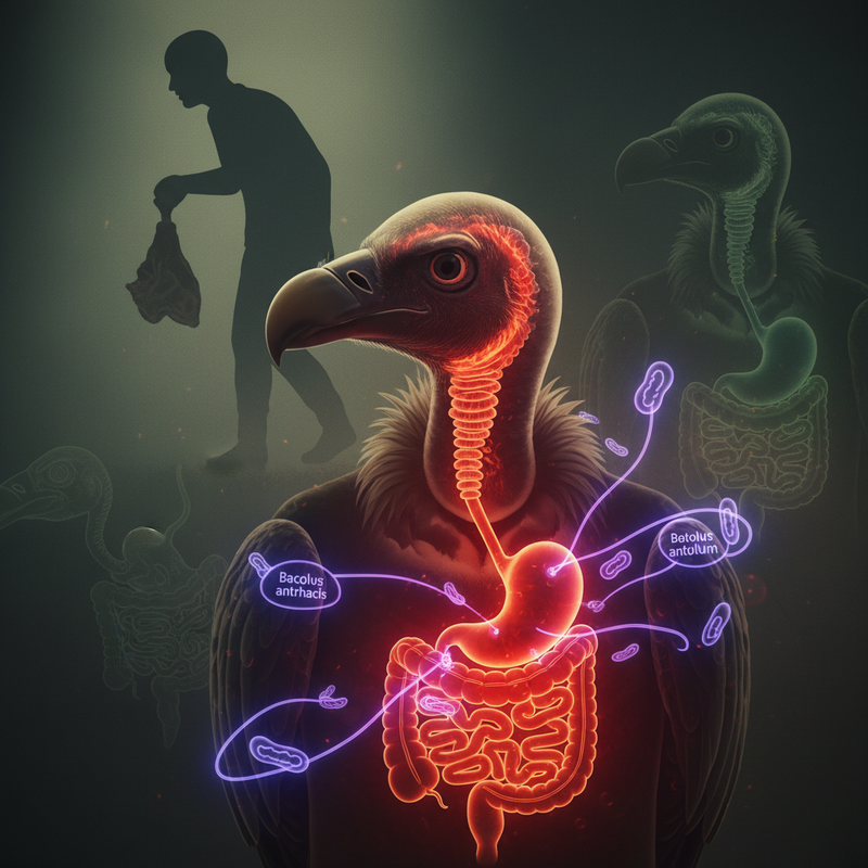 Cơ chế tiêu hóa đặc biệt: Tại sao kền kền không bị ngộ độc?