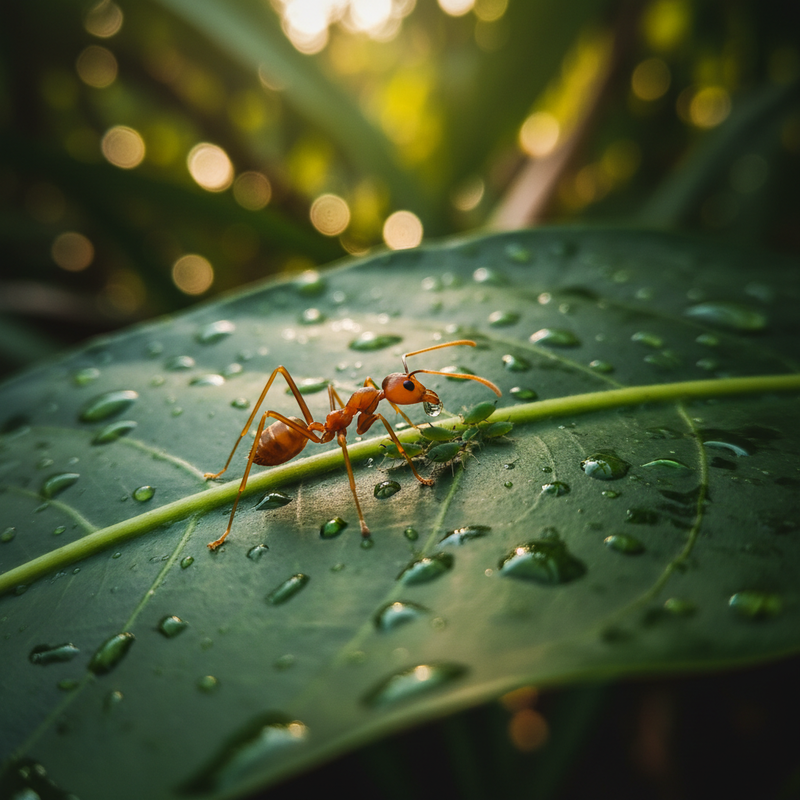 Mối quan hệ cộng sinh phức tạp giữa kiến vàng và rệp muội