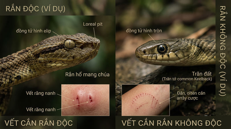 1. Cách Phân Biệt Rắn Độc Và Rắn Không Độc Chuẩn Xác
