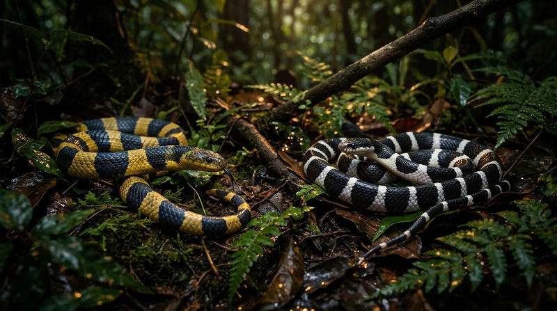 Phân biệt chi tiết Rắn cạp nong và Rắn cạp nia (Bungarus candidus)