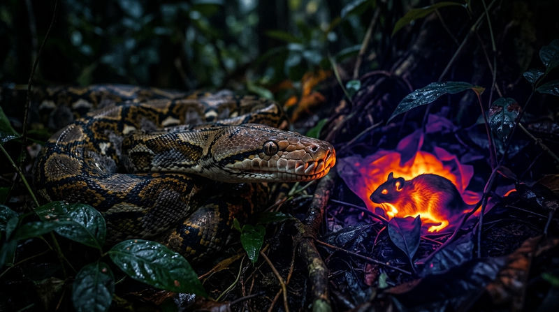 3. Tập tính sinh thái: Trăn gấm ăn gì và cơ chế săn mồi