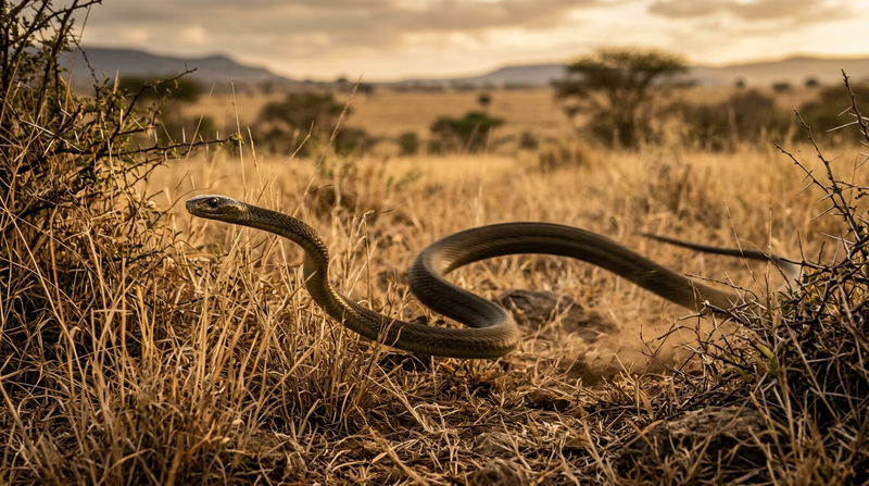 Tập tính săn mồi và Kỷ lục tốc độ của Rắn mamba đen